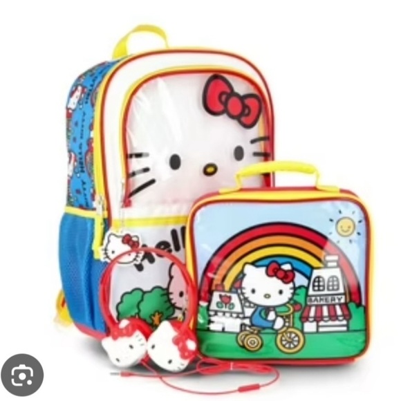 Hello Kitty 4-Piece Backpack Set - Picture 1 of 7